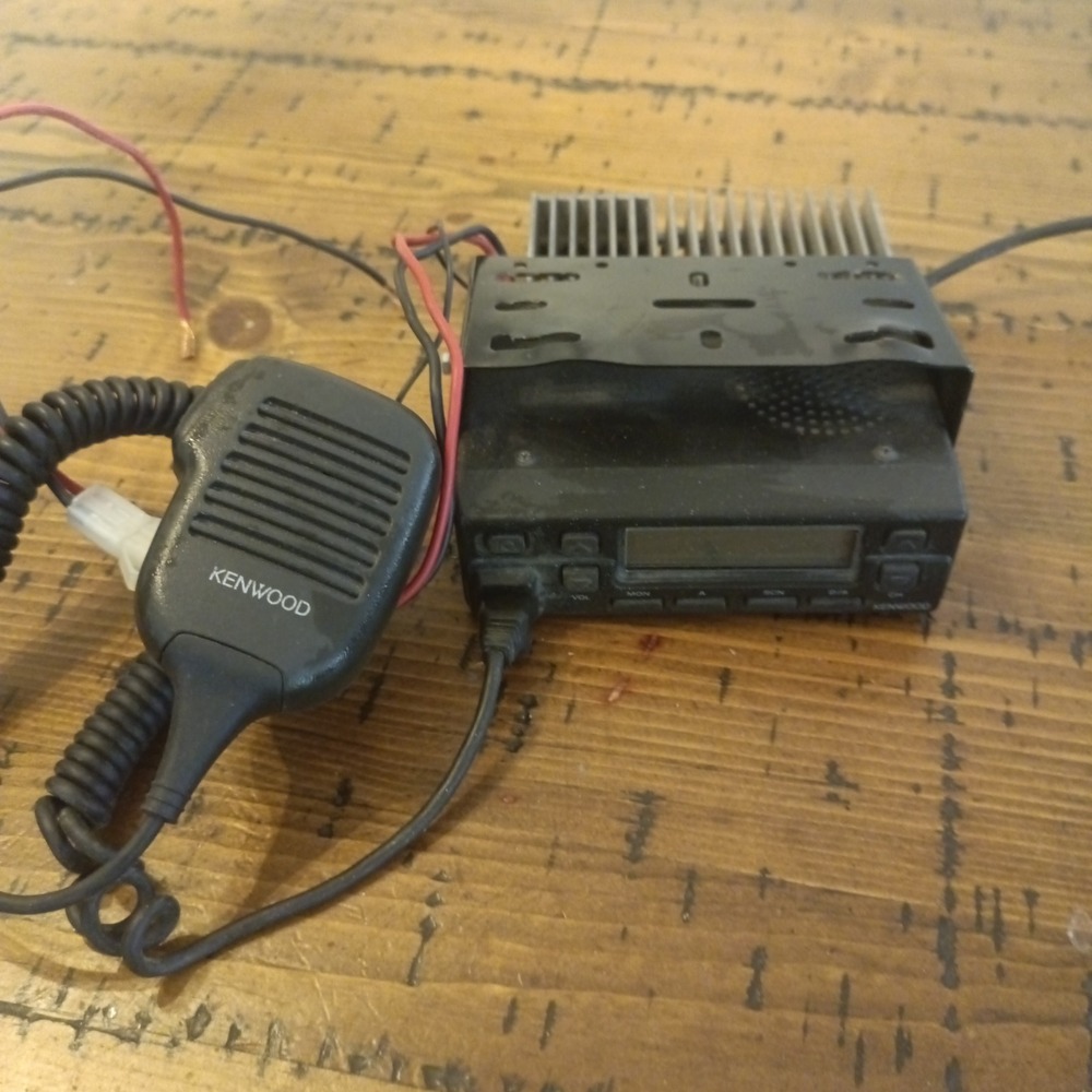 Kenwood TK-760 VHF FM Transceiver Mobile Radio with Microphone and Bracket b1